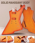 Leo Jaymz Diy Ex Style Electric Guitar Kit Mahogany Body Maple Neck Laurel
