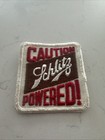 70s Original Vintage Caution Schlitz Powered Beer 3  Patch Brewery Ale Brew