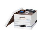 Bankers Box Basic Duty Letter legal File Storage Box With Lids  10 Pack  White