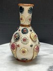 Antique Pompeyi Victorian Majolica Pottery Vase Late 19th Century Porcelain Vase