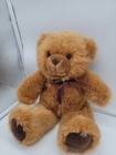 Htf Vintage 12    Dakin Tan Brown Ronny Teddy Bear Cub Plush Stuffed Ribbon Fluffy