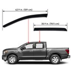 Tape-on Window Visors For 2017-2024 Nissan Titan 16-24 Nissan Titan Xd Crew Cab