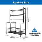 4 Tire Disc Golf Rack  Discs Shoes Storage Shelf W wheel Disc Station 