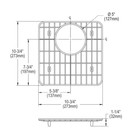 Elkay Lkobg1616ss Bottom Grid  Stainless Steel