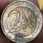 Finland 2 Euro Coin 1999 Strawberry Flower Environmental Camouflage Toned Coin