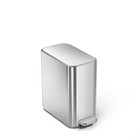 Simplehuman 5l Slim Step Trash Can Brushed Stainless Steel Soft Close Cw1384 New