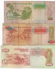 Angola  Lot Of 3  All Different Issues  Banco De Angola 