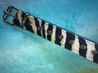 Velour Zebra Spiked Collar Punk Rock