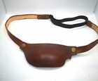 Handmade Medical Adjustable Real Leather Eye Patch For Left Right Eye 