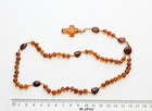 100  Baltic Amber Rosary Christian Cognac Green Catholic Prayer Rounded Beads6mm