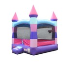 Pogo Crossover Pink Bounce House With Blower Commercial Inflatable Kids Bouncer