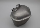 Vintage Century Silver Seal Hammered Cast Aluminum Triangle Heart Pot With Lid