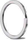 100-pack 1 2 Inch Metal Key Rings  30mm  - Silver Split Keychain Rings For Keys 
