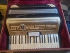 Bonelli Vintage Accordion 120 Bass 42 Key W  Carrying Case   Strap Made In Italy