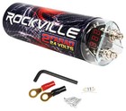 Rockville Rxc2d 2 Farad Stiffening Capacitor   Rockville Rwk41 4 Awg Amp Kit