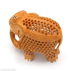 Indian Handicraft Wooden  Elephant In Elephant Figure Decorative Gift Item