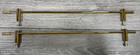 Signature Hardware Albury 17  2-tiered Tempered Glass Shelf-polished Brass read 