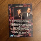 The X-files Season Three Topps  01 Agent Fox Mulder  Dana Scully Vg Condition 