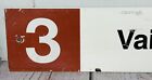 Vintage Porcelain German Train Station Platform Sign 27 5    S-bahn Stuttgart Rare