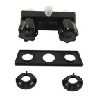 Rv Shower Faucet Black Abs acrylic Dual Knob Design Precise Temperature Control