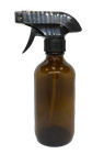 8oz Amber Glass Bottles With Black Trigger Sprayers - Pack Of 1