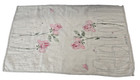 Vintage Vera Neumann Linen Tea Towel Pink Roses Tall Vases Lasigned