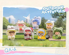 Jotoys Q kid Outdoor Activities Series Blind Box Figures Toy Plush Pandent Doll