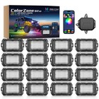 Mictuning Q2 Max Rgb Ic Led Rock Lights Kit Separate Control Underglow Neon Lamp