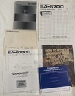 Pioneer Sa-6700 Integrated Stereo Amplifier With Manuals   Paperwork Tested