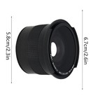 58mm 0 35x Detachable Macro Fisheye Lens Wide Angle For Canon Slr Dslr Camera B