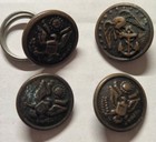 Ww1   Wwii Vintage U s  Military Uniform Buttons Featuring The Great Seal Design
