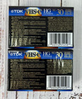 Tdk Vhs-c Hg Ultimate 30 Camcorder Video Cassette Blank - Lot Of 2