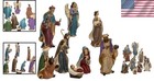Kurt Adler Resin Nativity Figurines - 8-piece Set With Gold Accents  6 25-inch