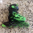 Roller Derby Green Wire Kids  Inline-quad Combo Skates - Black green  12-2 
