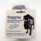 Doggles Ils Dog Goggles Glow In The Dark Frame Clear Lens Medium 20-60 Lbs