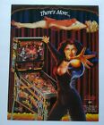 Theatre Of Magic Pinball Flyer Magician Theme Game Art Original Nos 1995 Vintage