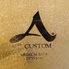Zildjian 20  A Custom Medium Ride Cymbal - 2450g - Used