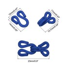 Sewing Hooks And Eye  30pcs - Polyester Covered  sapphire  23mm Length 