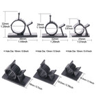 100pcs 3 Sizes Adjustable Multipurpose Self-adhesive Cable Clips Wire Clamps