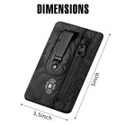 Rfid Blocking Clip Stash Pocket  Compact Hidden Travel Belt Wallet For Cards   C