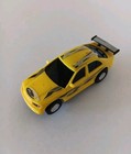 Slot Car Yellow 4 Door Sedan 1 43 Scale Artin Tested Runs W working Headlights 