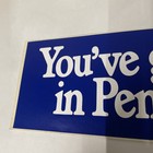You   ve Got A Friend In Pennsylvania Souvenir Car Bumper Sticker 1981 Rare Nos
