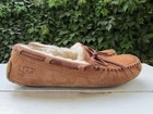 Ugg Australia Dakota Chestnut Suede Shearling Moccasin Slippers 5612 Womens 5