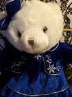 One Dan Dee Snowflake Bear 2007 Gorgeous Blue Outfit - Earth Rite Fiber 19  Nwt
