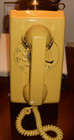 Excellent Vintage Western Electric Yellow Classic Rotary Dial Wall Phone  Works 
