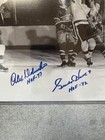 Signed Photo Of Hockey Legends Gordie Howe   Alex Delvecchio  Jsa Certified