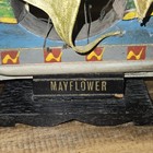 Vintage Mayflower Ship Model Wooden Ship Replica Display