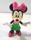 Disney Glitter Minnie Mouse Pvc Figure Lot  Hula Hawaiian Minnie  Winking Minnie