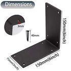 4packs Heavy Duty Steel Corner Brackets  90 Degree Angle Bracket-6 x 6  Large   
