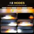 35  Amber White Led Rear Chase Warning Light Bar Brake turn strobe For Atv Utv